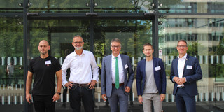 Gruppenfoto der Referanten beim Forum Transportlogistik