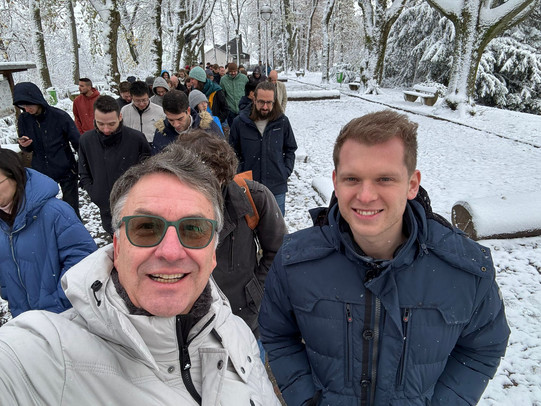 Selfie von Professor Uwe Clausen und Herrn Maximilian Mowe