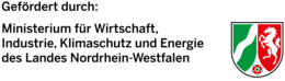 Logo des Ministeriums für Wirtschaft, Industrie, Klimaschutz und Energie des Landes Nordrhein-Westfalen